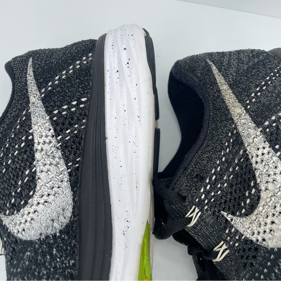 Nike Lunar Flyknit 3 Running Shoes Oreo Black White 698182-001 Womens Size 9.5 - Picture 5 of 14